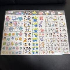 4サイズステッカー サンリオ ディズニー スヌーピー たまごっち カービィ 7枚