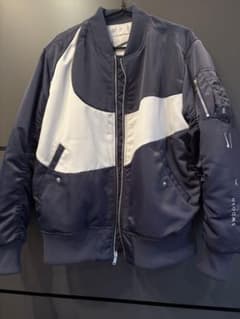 最終値下げ Nike MA-1スタイルジャケット ネイビー/ホワイト 再値下げ Nike MA-1スタイルジャケット ネイビー/ホワイト - メルカリ