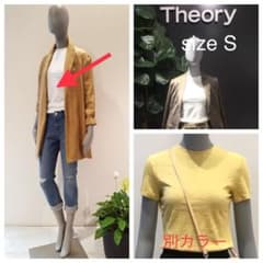セオリー Theory 半袖 カットソー Tシャツ S オフホワイトのサムネイル