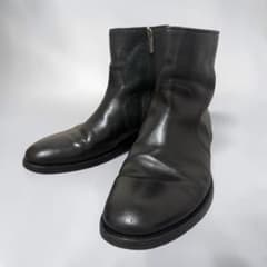GIORGIO ARMANI side zip boots leather - メルカリ