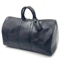 鑑定済✨ルイヴィトン エピ キーポル45 ボストンバッグ 黒色 M59152 ルイヴィトン キーポル45 ボストンバッグ エピ ブラックM59152