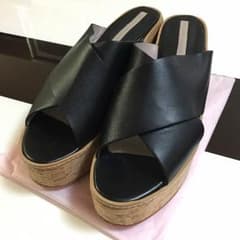 ZARA クロスプラットフォームウェッジサンダル(size39)のサムネイル