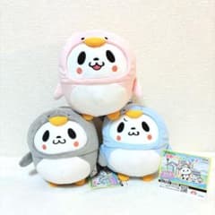 お買いものパンダ 小パンダぬいぐるみ〜ぺんぎんコスチューム〜 全3種セット
