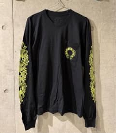 新作】Chrome Hearts ホースシュー 袖フローラル ロンT ネオン - メルカリ