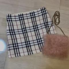 Burberry 麻風定番スカートのサムネイル