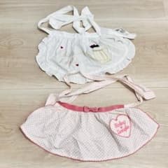 【ame様専用】可愛いドット柄エプロン 2点セットのサムネイル