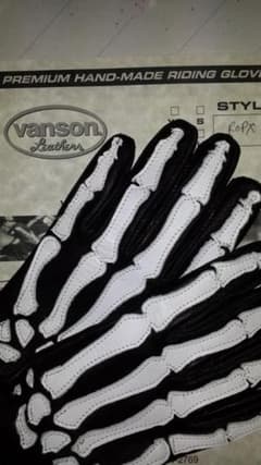 VANSON ROPX SKELTON LEATHER GLOVEのサムネイル
