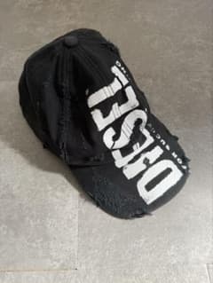 DIESEL C-EWAN ダメージ加工 ブラックキャップ - メルカリ