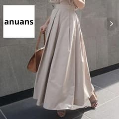 本日限定セール✨anuans ランダムタックボリュームスカート S ベージュ