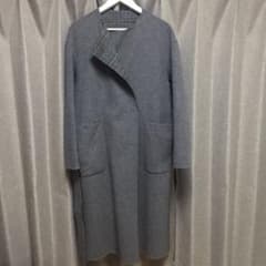 ［グリーンレーベルリラクシング］美品ノーカラーコートのサムネイル