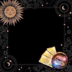 タロットクロス ベロア 月 太陽 オラクルカード 黒 金 50cm インテリアのサムネイル