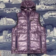 Denim Dungaree デニムダンガリー　ダウンベスト　パープル　y2k