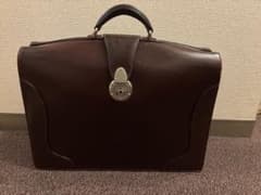万双 ダレスバッグ ブライドルレザー 2つマチ ボルドー - メルカリ