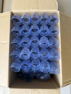 VU50排水継手透明 エルボ80個セットのサムネイル