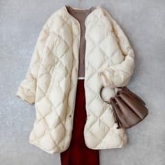 美品 アーバンリサーチドアーズ ライトダウンキルトコート M ロング