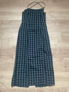 マウジー　MOUSSY ギンガムチェックワンピース　グリーンのサムネイル