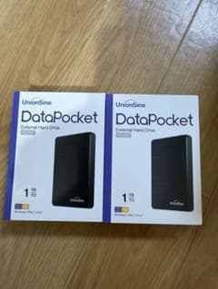新品 UnionSine DataPocket 1TB HDD 本体 2台のサムネイル