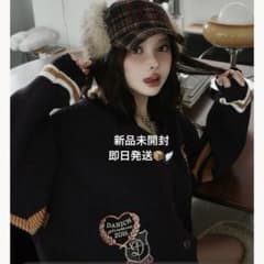 darich ダーリッチ カレッジワッペンVネックニットカーディガン