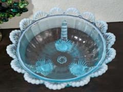 ヴィンテージMosser Glass　ラージサイズ　脚付きベリーボウル 　刻印 ヴィンテージMosser Glass ラージサイズ 脚付きベリーボウル 刻印