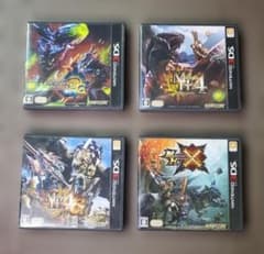 ★ ニンテンドー3DS モンスターハンター 4本セット-動作確認済 ★
