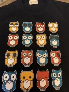 可愛い フクロウ Tシャツのサムネイル