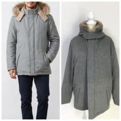 美品 Loro Piana ロロピアーナ カシミヤ100% 中綿 ファー コート 