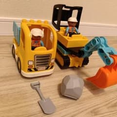 LEGO DUPLO 工事車両セット ダンプカー ショベルカーのサムネイル
