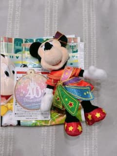 東京ディズニー40周年　ミニーぬいぐるみバッチ　明治コーンソフトキャンペーンのサムネイル