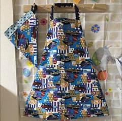 ハンドメイド  キッズエプロン&三角巾 100〜120のサムネイル