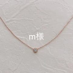 一粒ダイヤネックレス(ゴールド)　& 3連クローバーピアスのサムネイル
