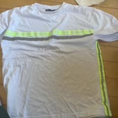 ホワイト Tシャツ 蛍光ストライプのサムネイル