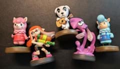 [정리 판매] 두부의 숲 스플라툰 amiibo 피규어 5점 세트