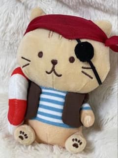 후쿠후쿠냥코 해적 고양이 봉제인형