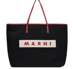 新品未使用タグ付♡MARNI ロゴ入りキャンバストートバッグ - メルカリ