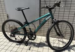 コグホーンクライマー24インチ グリーン 子供用自転車 引取限定 後輪
