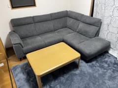 ニトリ コーナーソファセット 布張りタイプ(LB07 左コーナーDGY)利用1