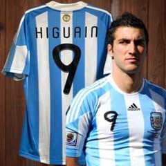 正規品』アルゼンチン代表 2010 イグアイン ユニフォーム ウェア