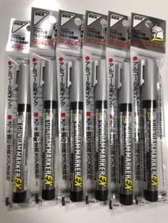 新品　未使用　ガンダムマーカーEX ６本セット　GSIクレオスのサムネイル