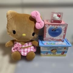 ハローキティ　ハートライト＆お菓子コンテナボックス＆ハンドクリーム&ぬいぐるみ