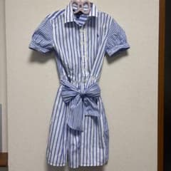 Polo Ralph Lauren ストライプ 半袖シャツ ワンピース 10のサムネイル