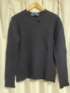 COMME des GARÇONS HOMME クルーネックセーター穴あり - メルカリ