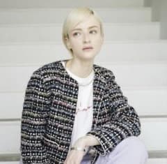 サードマガジン ツイード ノーカラージャケット - メルカリ