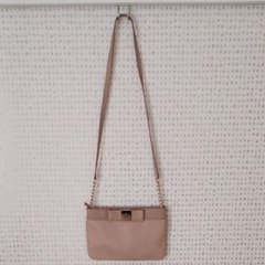 kate spade ショルダーバッグ リボン チェーン ベージュのサムネイル