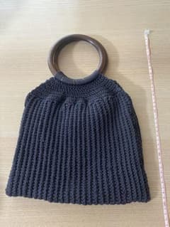 ハンドメイド バッグ ダークグレーのサムネイル