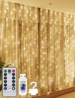LEDカーテンライト USBリモコン付き 200LEDのサムネイル
