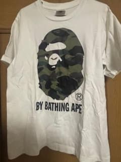 A BATHING APE カモフラ 猿顔 Tシャツ Sのサムネイル