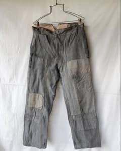 1930s フランス ヴィンテージ パッチワークパンツ モールスキン - メルカリ