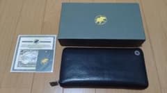 美品 HUNTING WORLD 長財布 ラウンドファスナー 黒のサムネイル