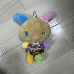 サンリオ アベイル ウサハナ マスコットチャーム 日焼け ヒョウ柄