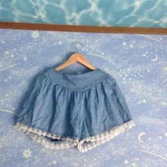 デニム風キュロットのサムネイル